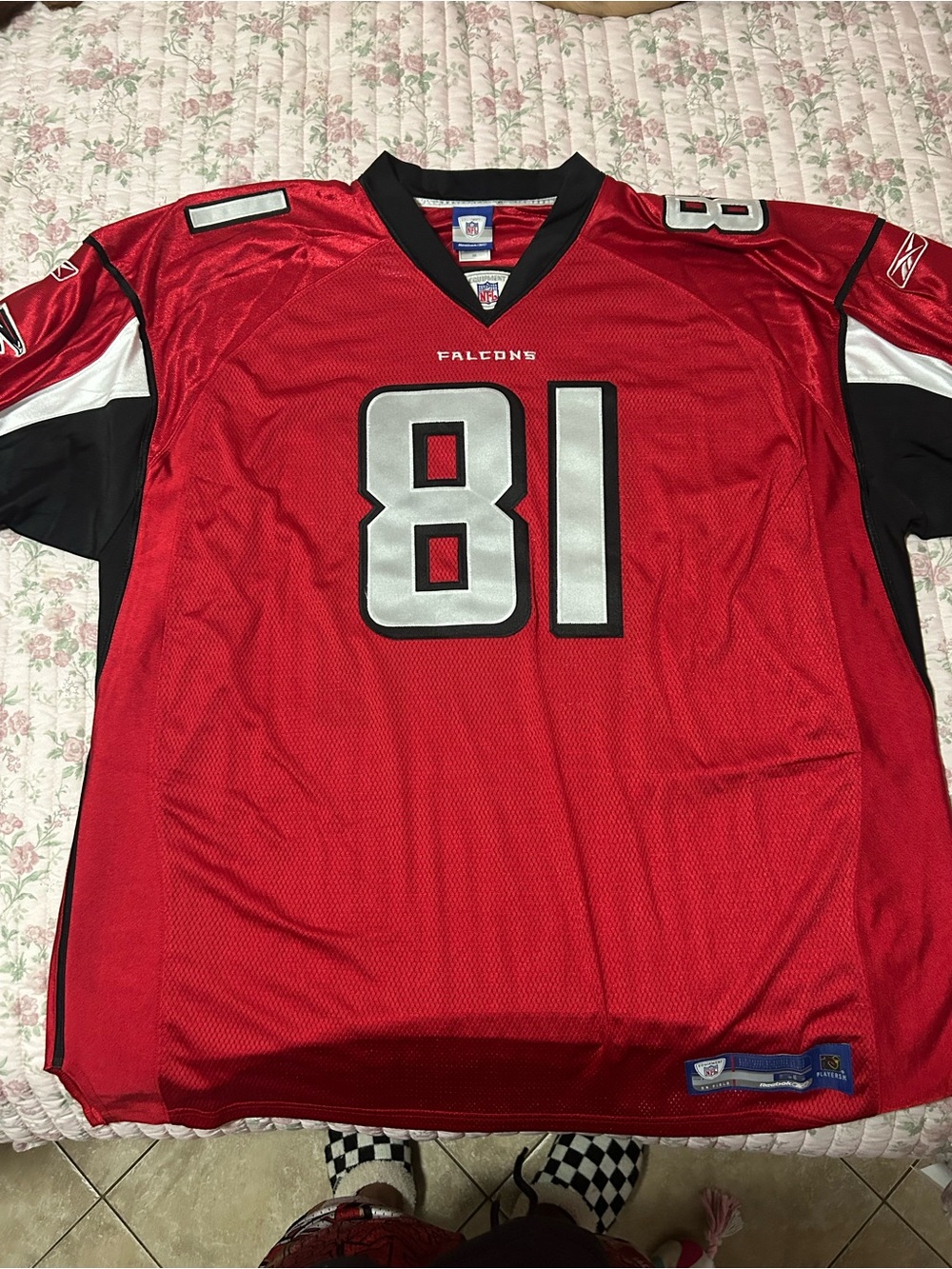 Vintage 2003 Peerless Price Stitched NFL Alanta Falcons Reebok Jersey SZ 56